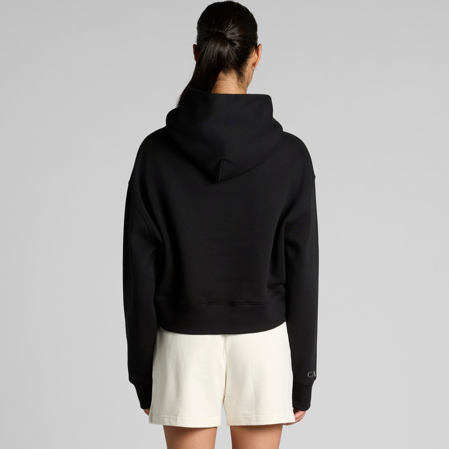 Velour Crop Hoodie