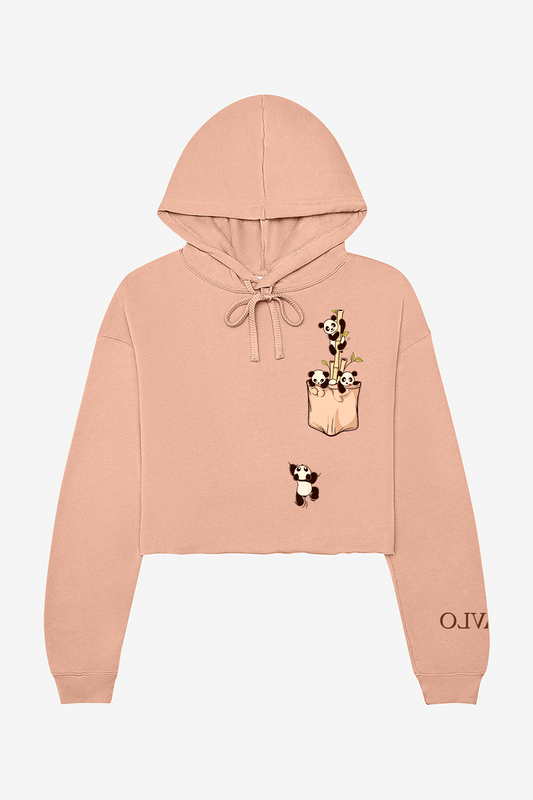 new crop fleece hoodie