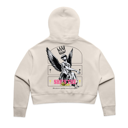 Velour Crop Hoodie